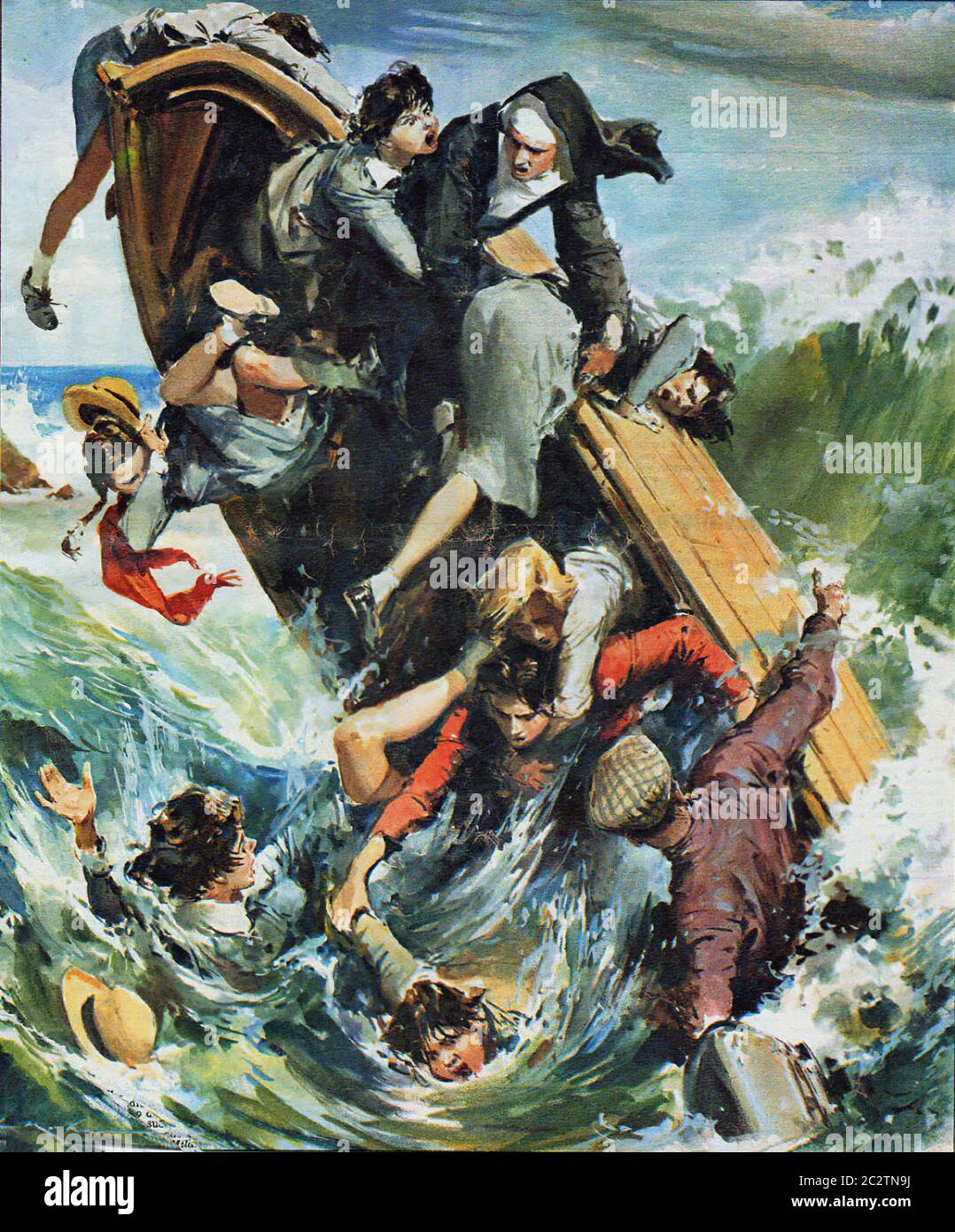 Vintage Illustrations by Walter Molino Stock Photo - Alamy