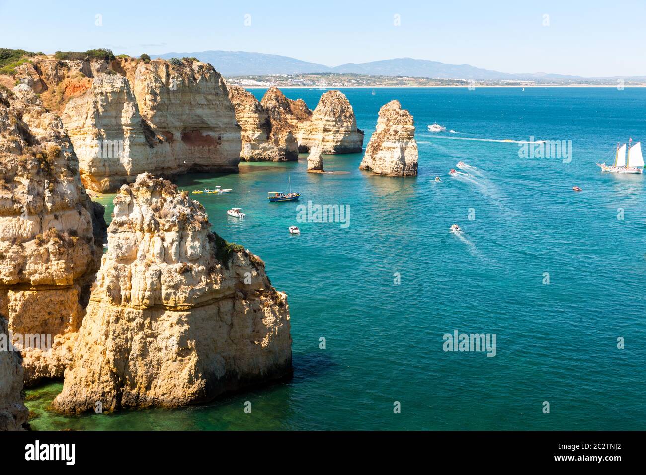 Aerial view of ocean with cliffs, Portugal Stock Photo - Alamy