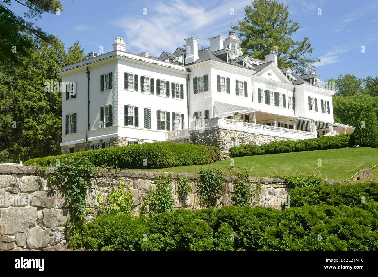Lenox, MA USA - June 24 2019 - The Mount. Edith Wharton's home from 1902 - 1911 Stock Photo