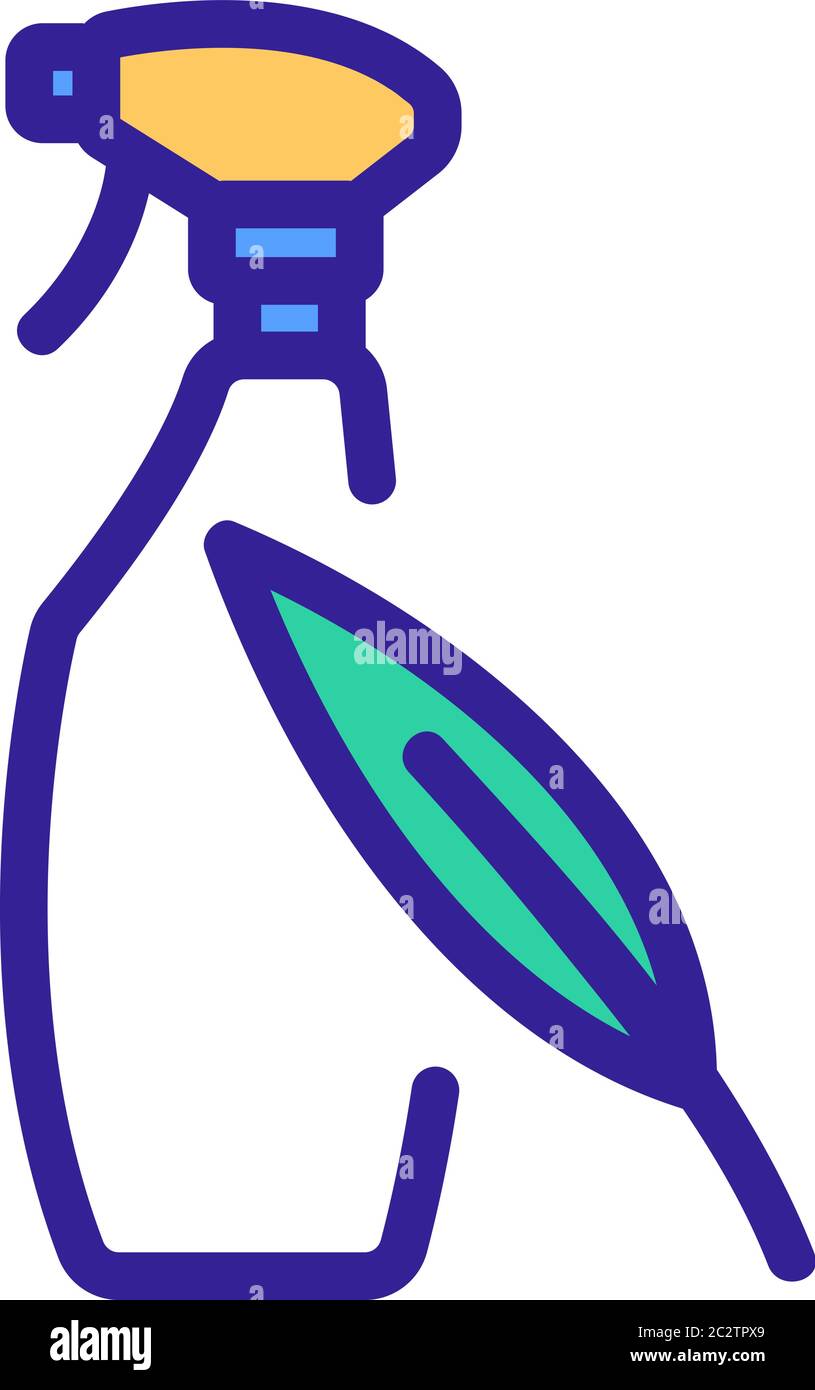 eucalyptus cleaniser spray bottle icon vector outline illustration ...