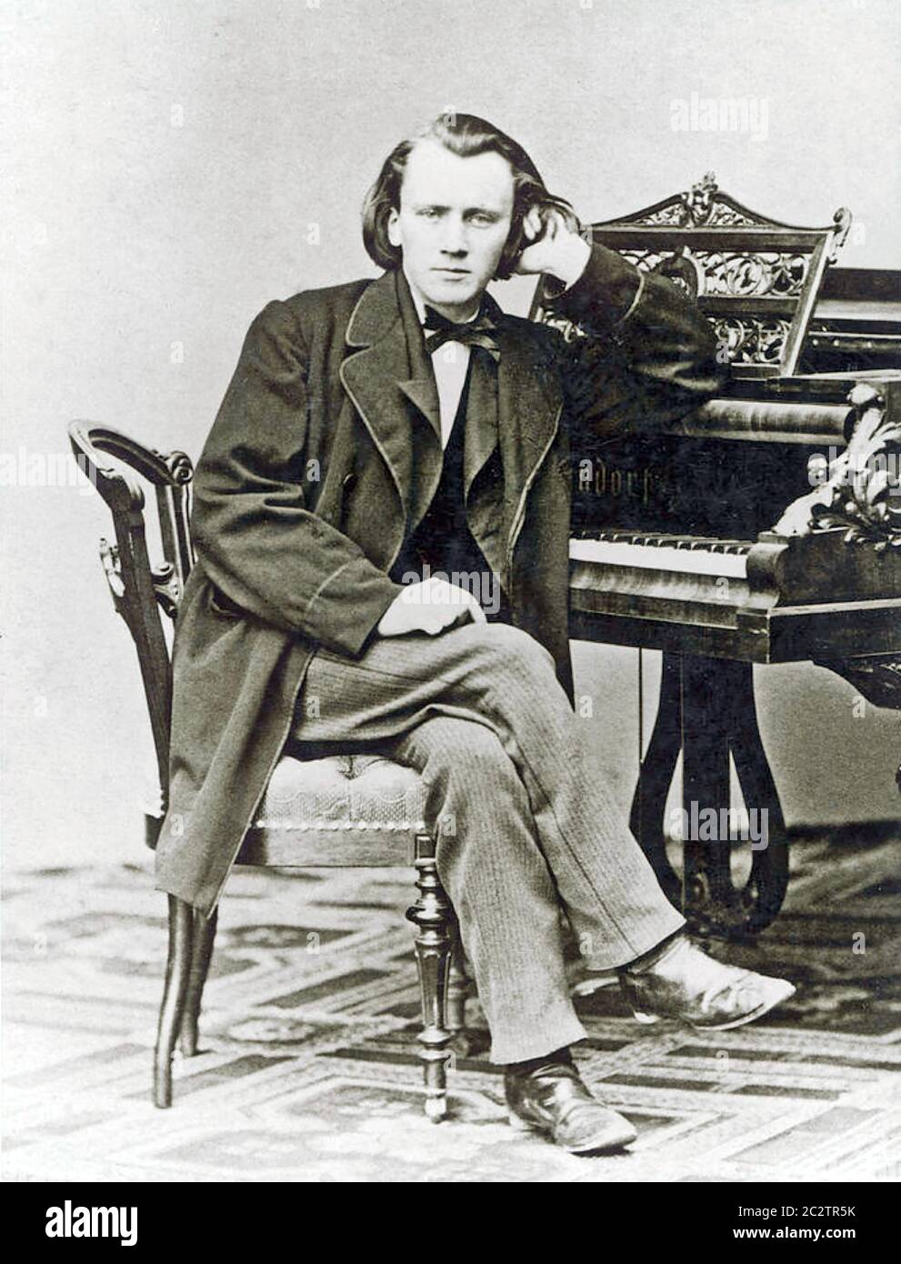 JOHANNES BRAHMS (1833-1897) German Romantic composer about 1853 Stock Photo  - Alamy