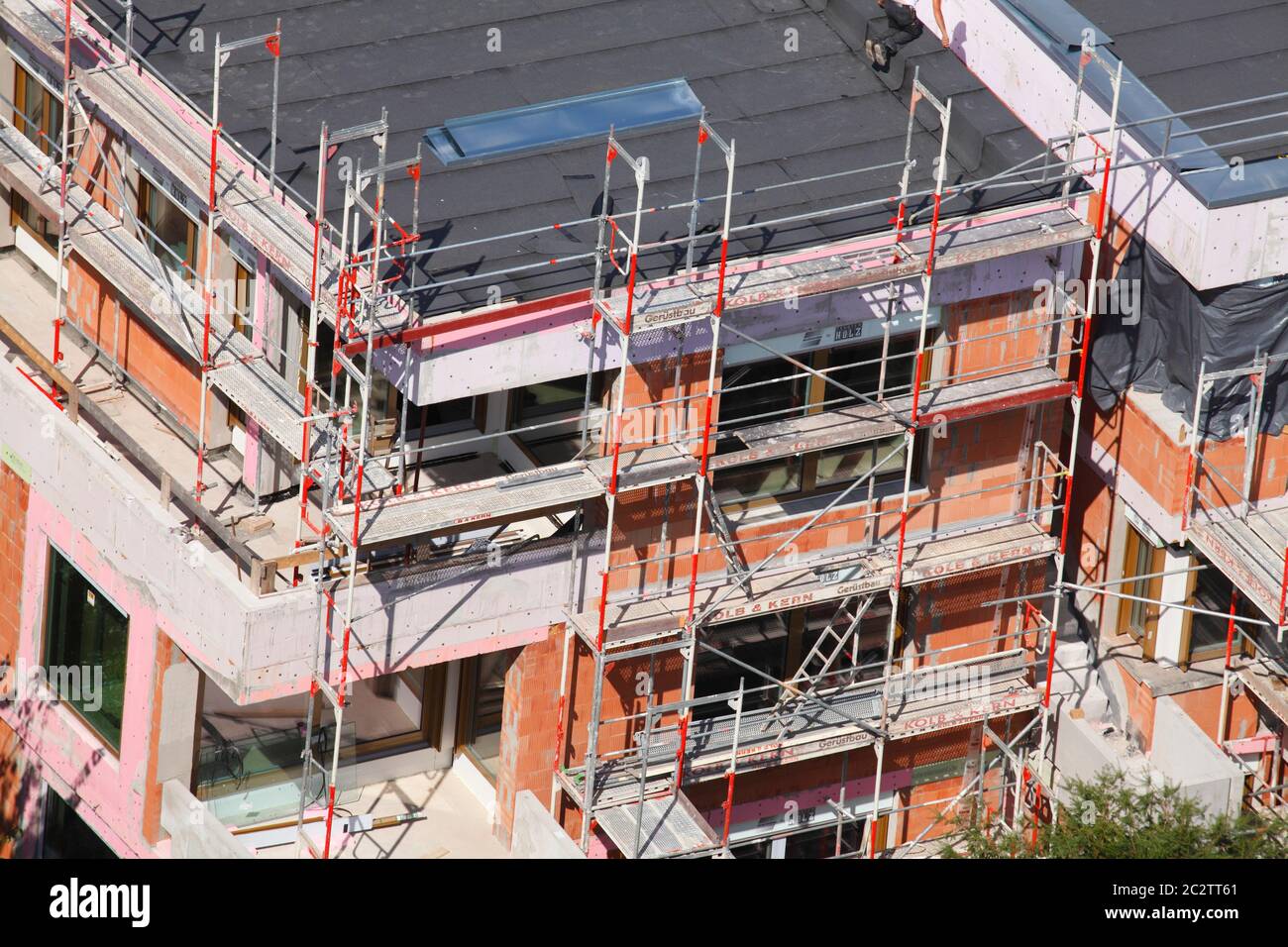 Shell Of A Modern Residential Building View From The Cathedral Tower Frankfurt Am Main Hesse Germany Europe Stock Photo Alamy