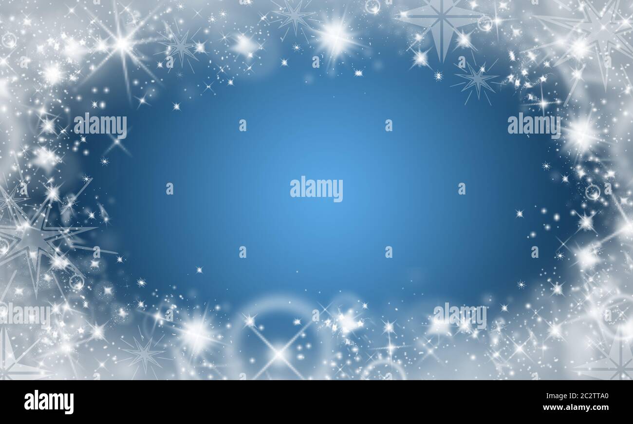 Christmas background blue Stock Photo