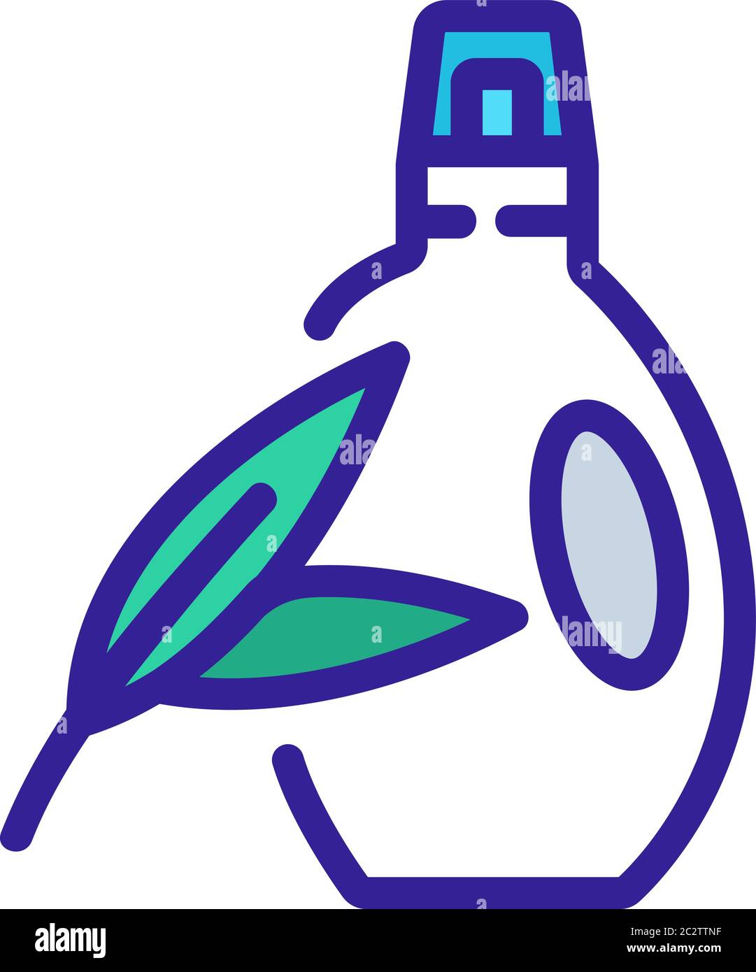 eucalyptus detergent bottle icon vector outline illustration Stock ...