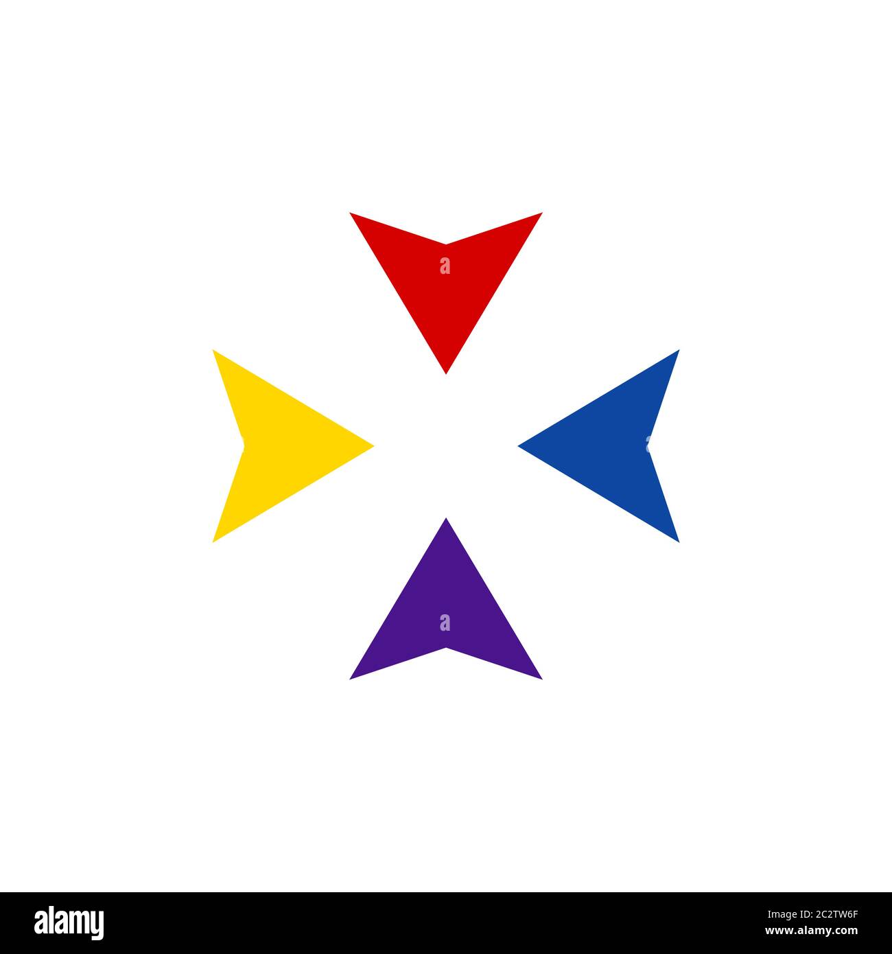 arrow colorful vector design template illustration Stock Vector