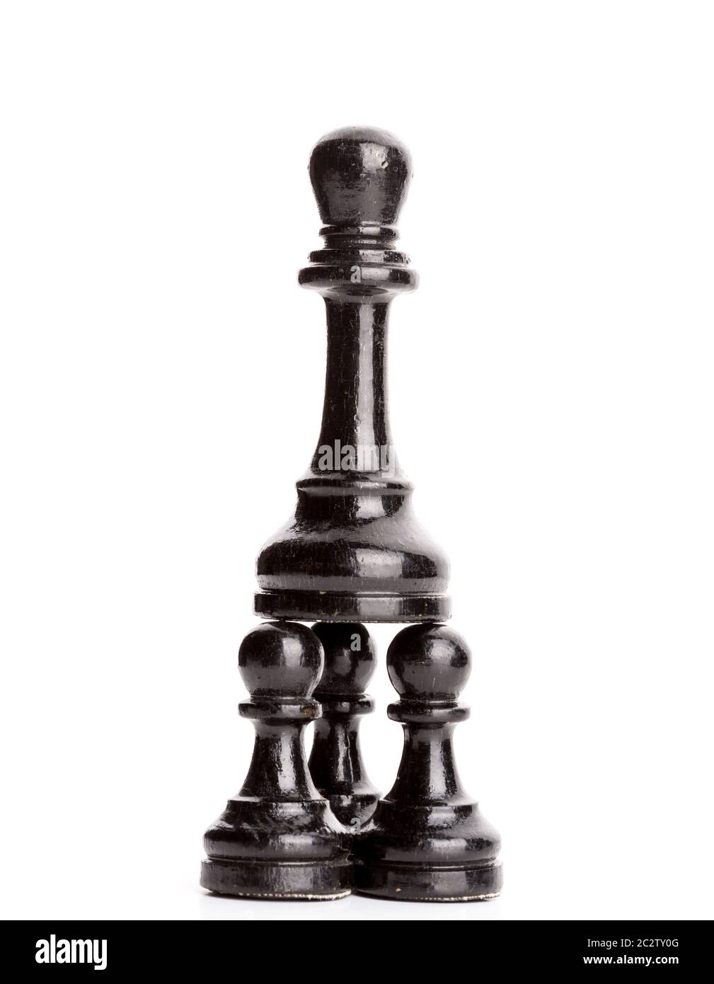 Chess figures isolated on white background Stock Photo