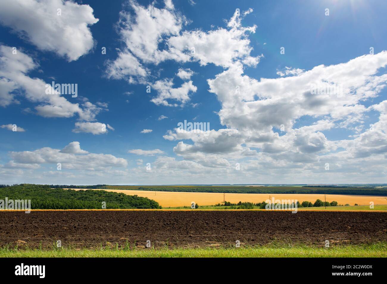 Panoramic view cultivated field hi-res stock photography and images - Alamy