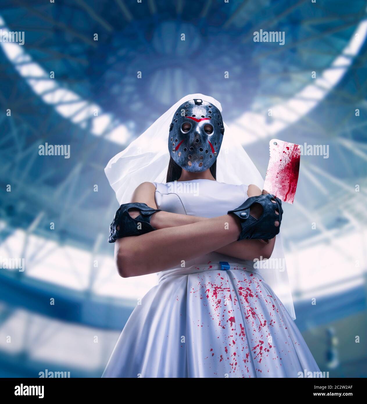 Bloody meat cleaver hires stock photography and images Alamy