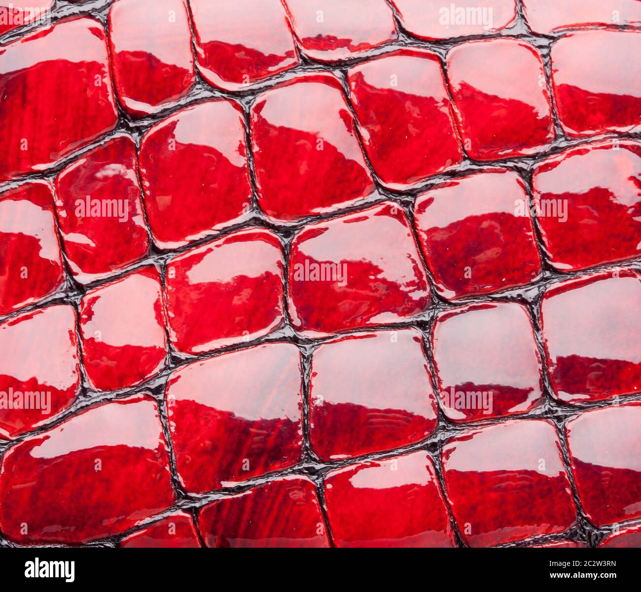 Red artificial leather background Stock Photo