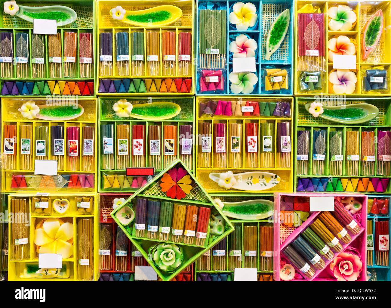 Incenses counter in the Thailand Stock Photo