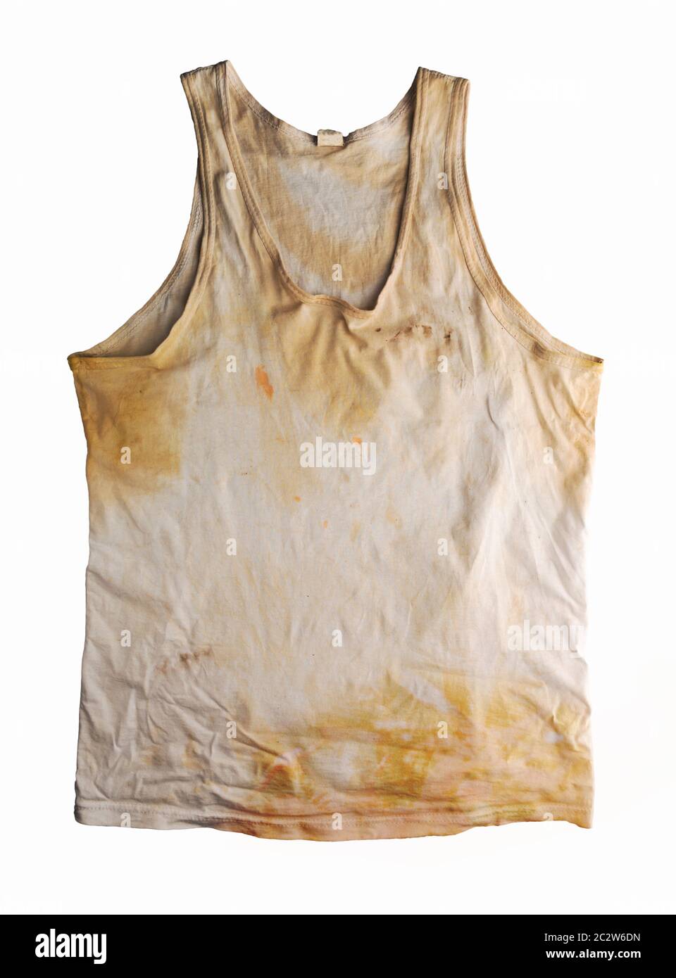 Dirty tshirt isolated on white Stock Photo Alamy