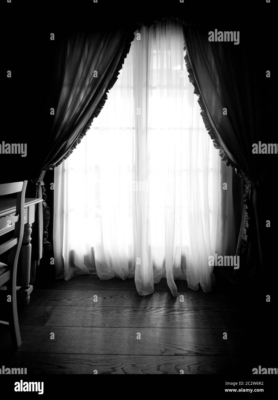 Sunlight window in dark room Stock Photo Alamy