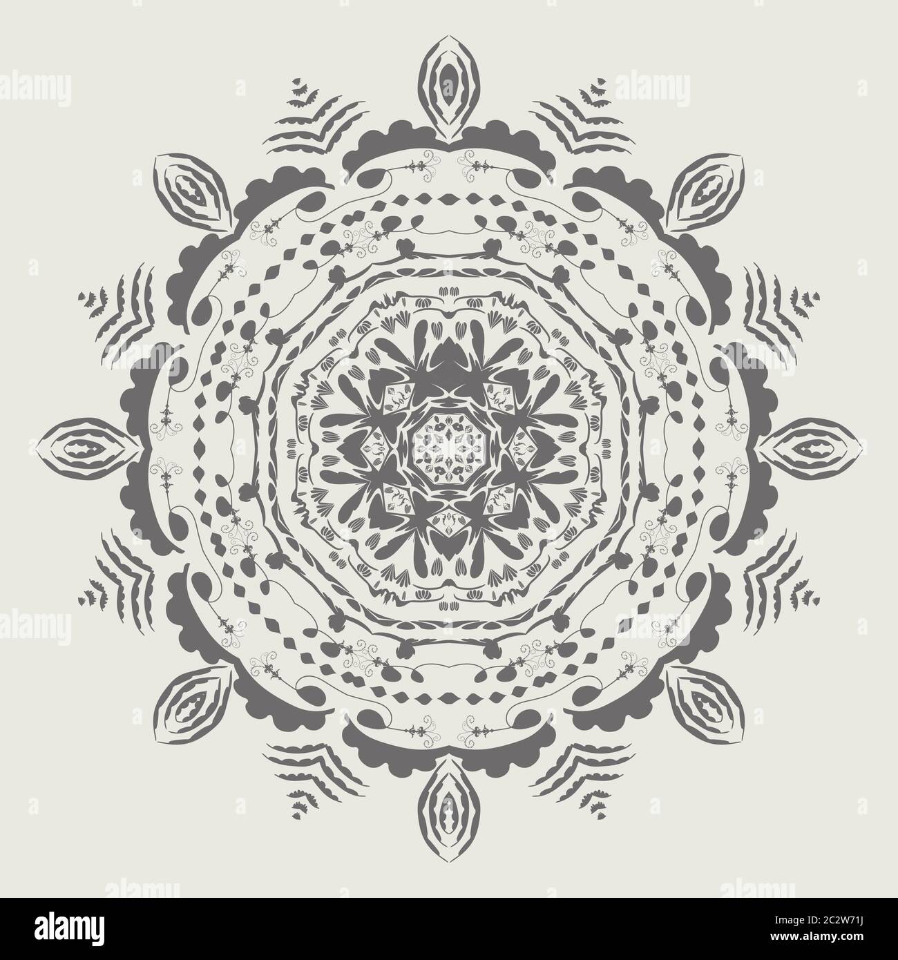 vector, isolated circular ornament, mandala Stock Vector Image & Art ...