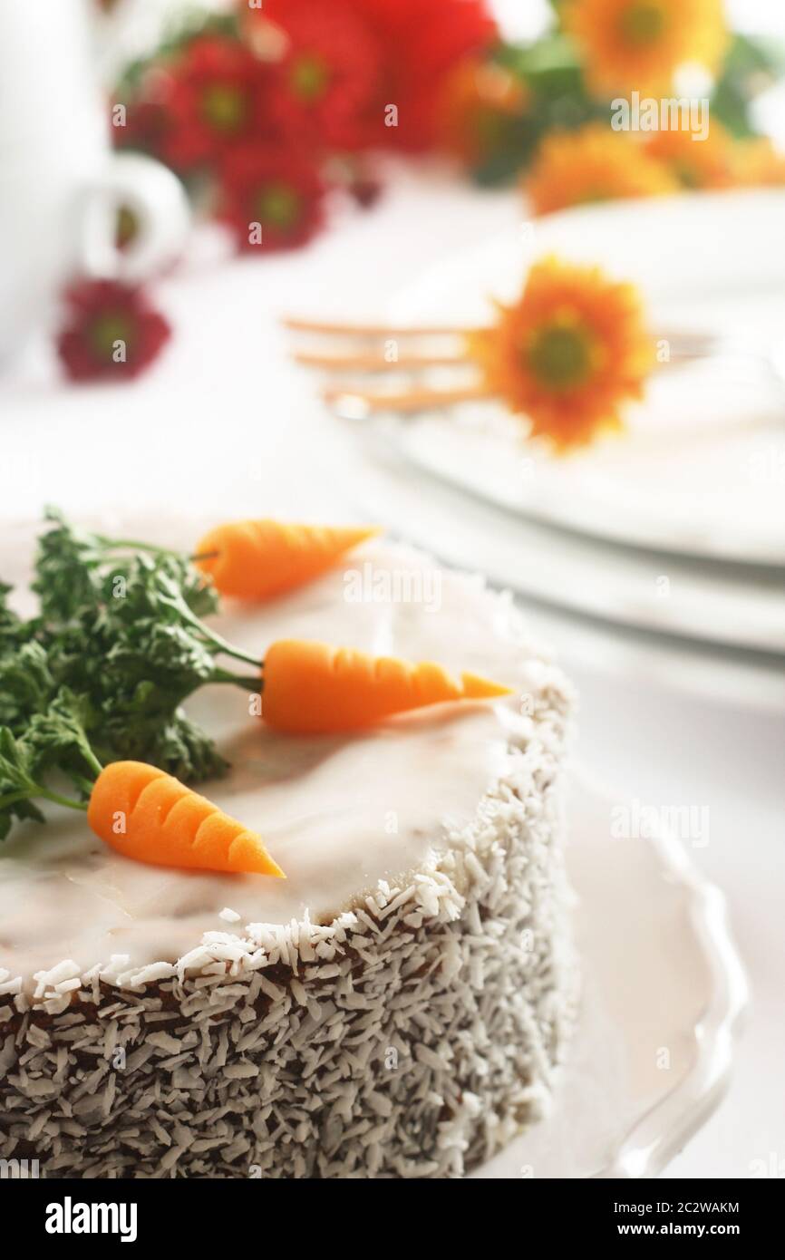 Carrot Cake Stock Photo