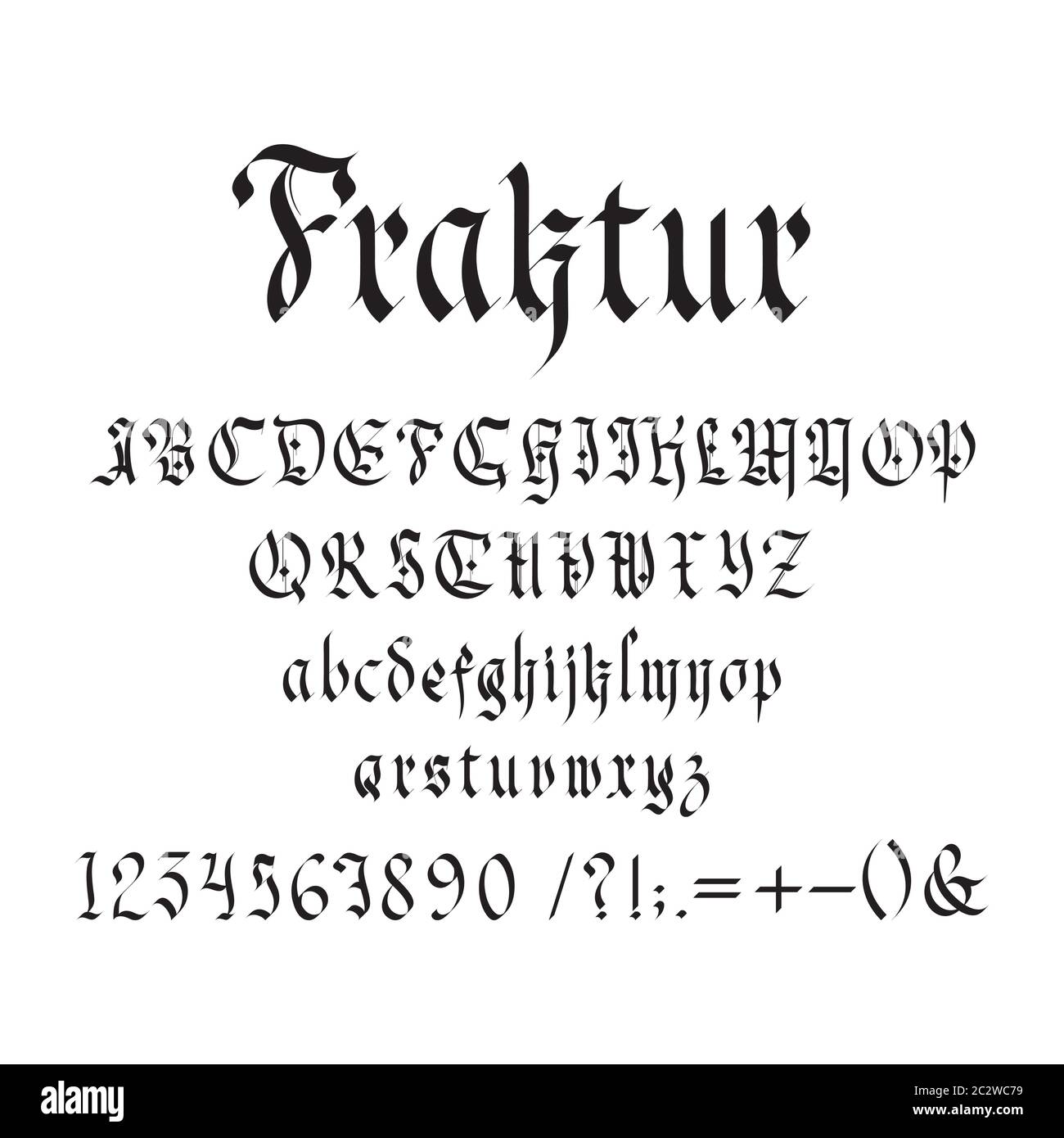 Gothic font hi-res stock photography and images - Alamy