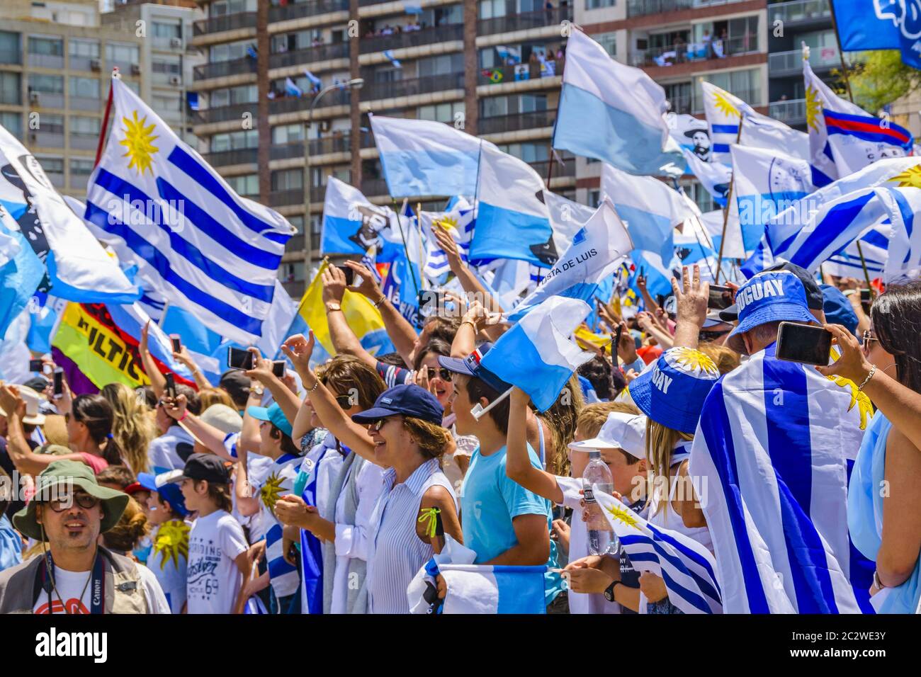 Political Act Celebration, Montevideo, Uruguay Stock Photo - Alamy