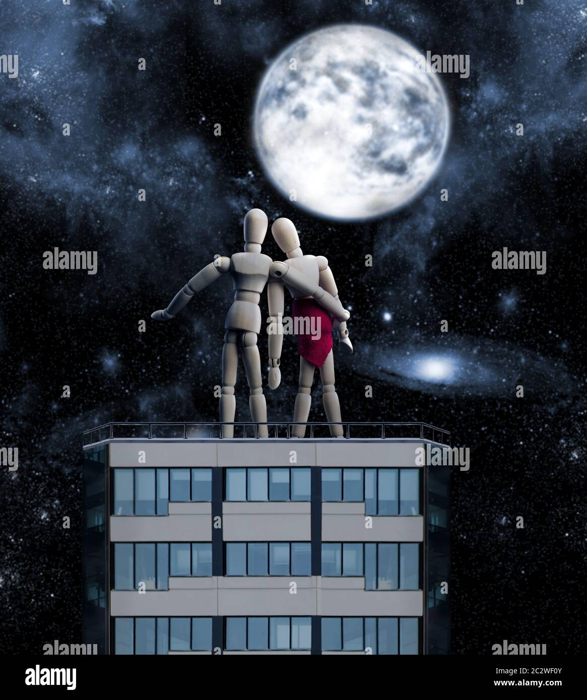 Figures hugging hi-res stock photography and images - Alamy