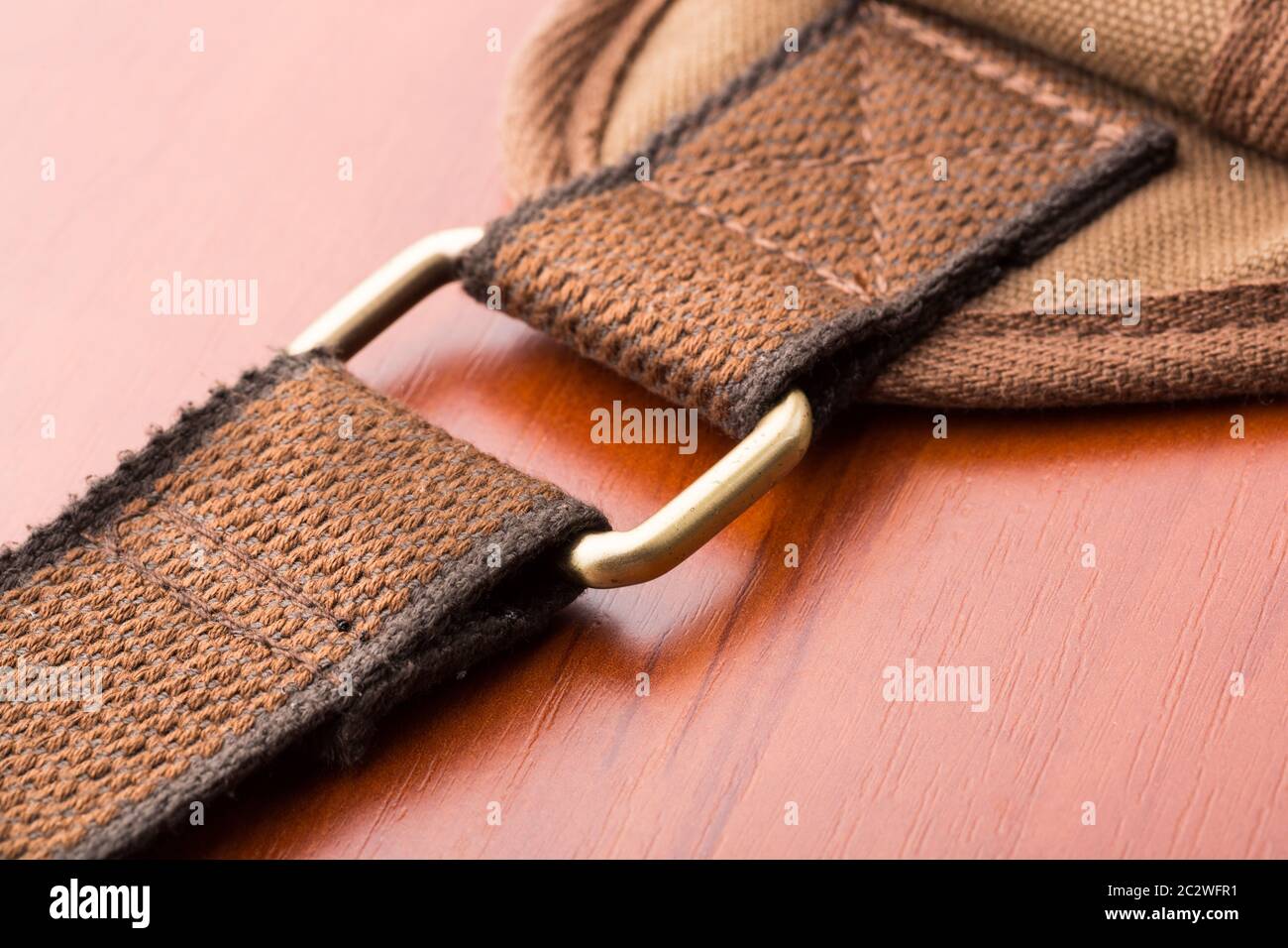 A close up of metal backpack buckle Stock Photo - Alamy