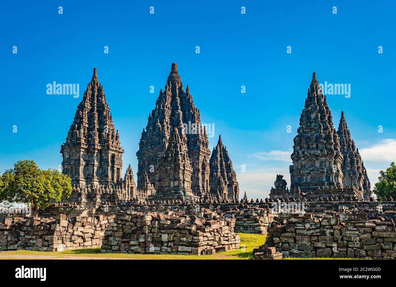 Prambanan temple near Yogyakarta, Java island, Indonesia Stock Photo