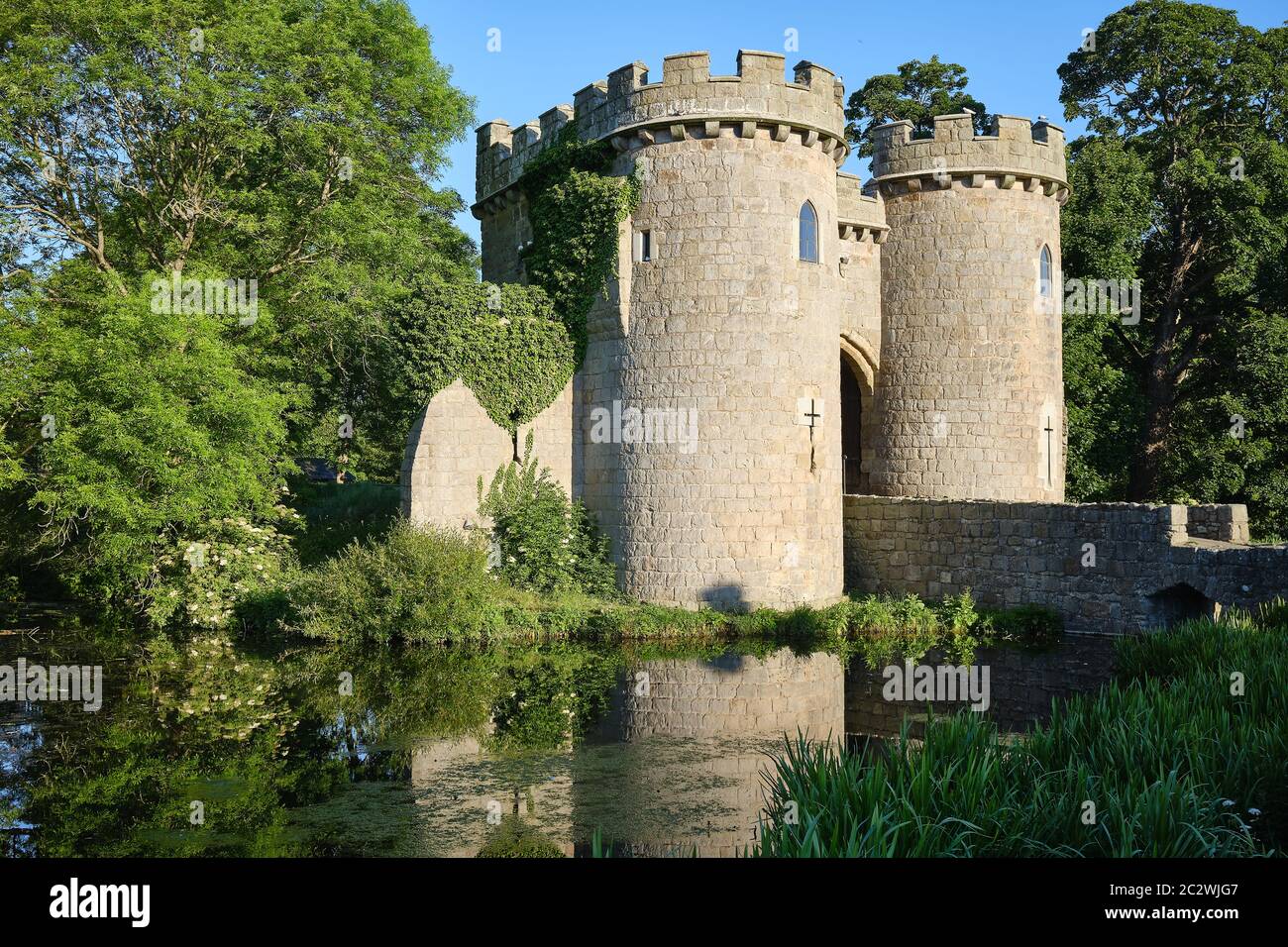Whittington Castle, Shropshire, UK Stock Photo