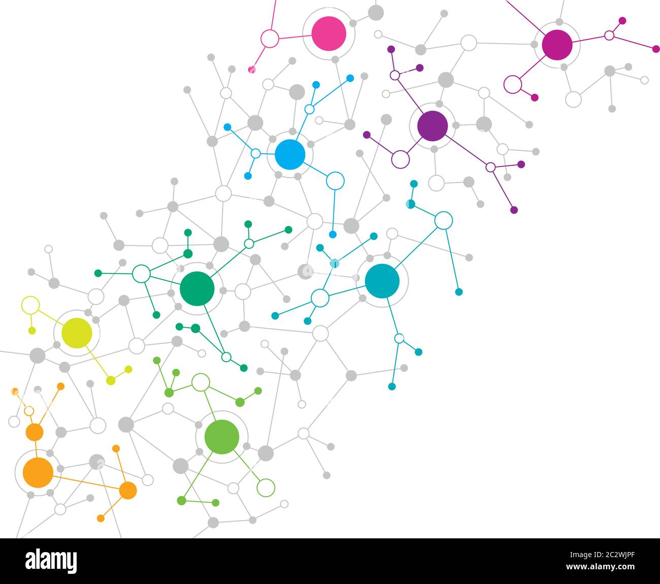 Abstract background illustrating a network concept. Stock Vector