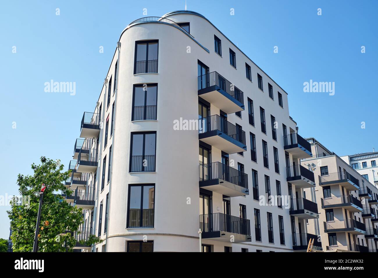 New apartment building seen in Berlin, Germany Stock Photo Alamy