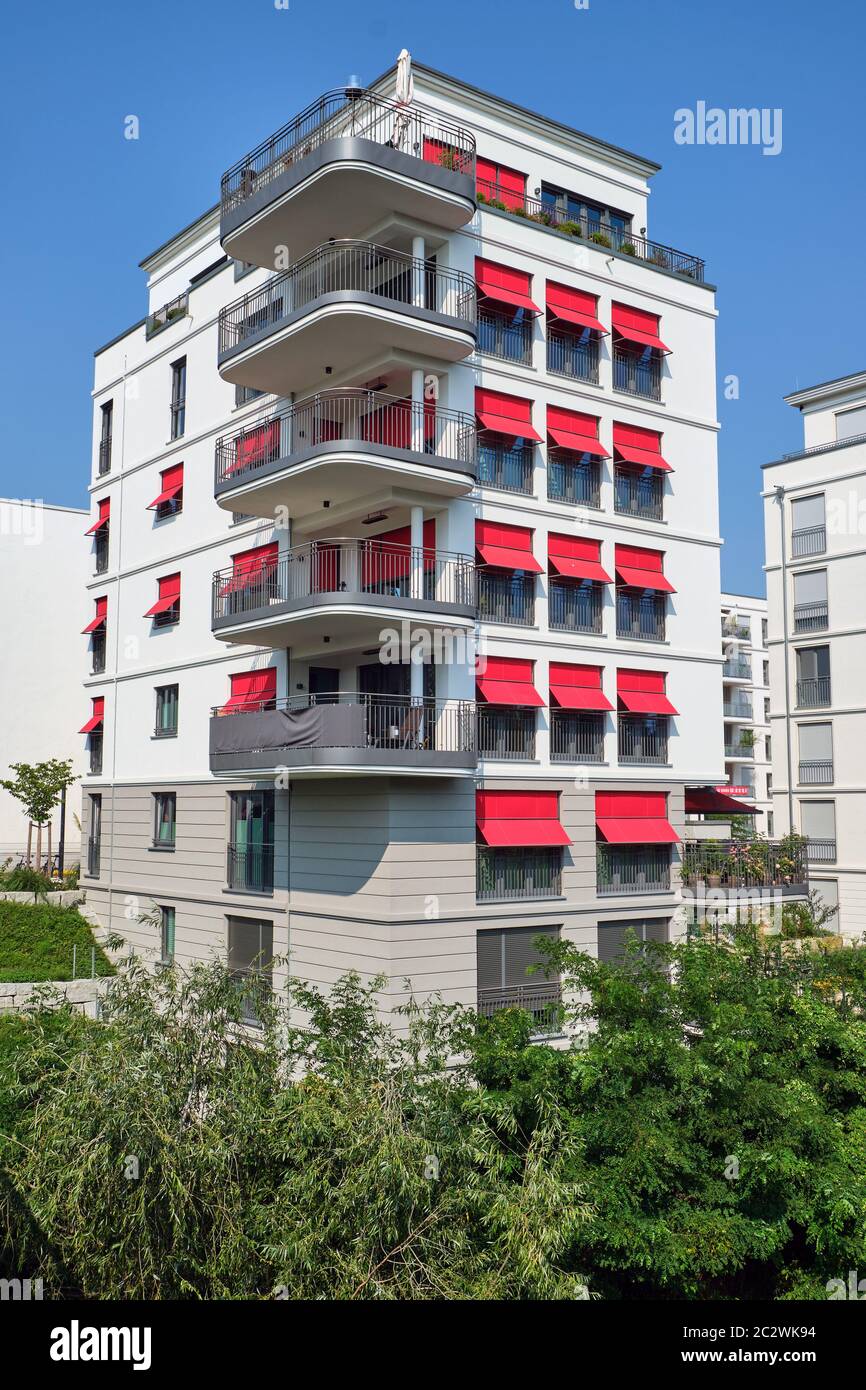 Modern apartment building seen in Berlin, Germany Stock Photo - Alamy