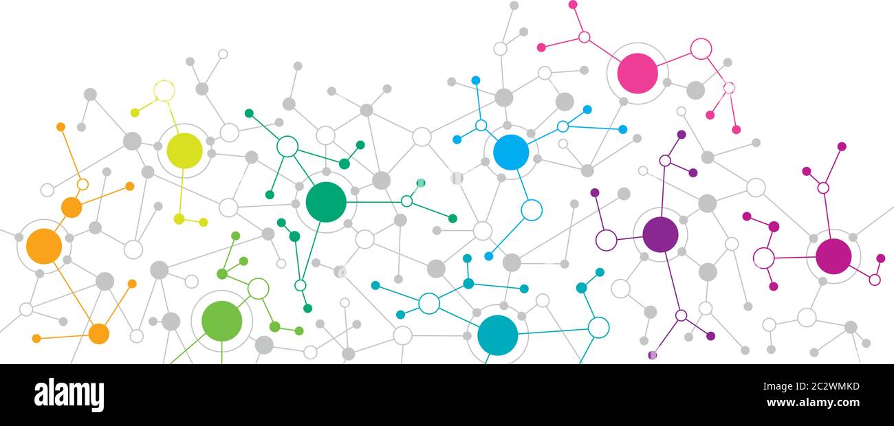 Abstract background illustrating a network concept. Stock Vector