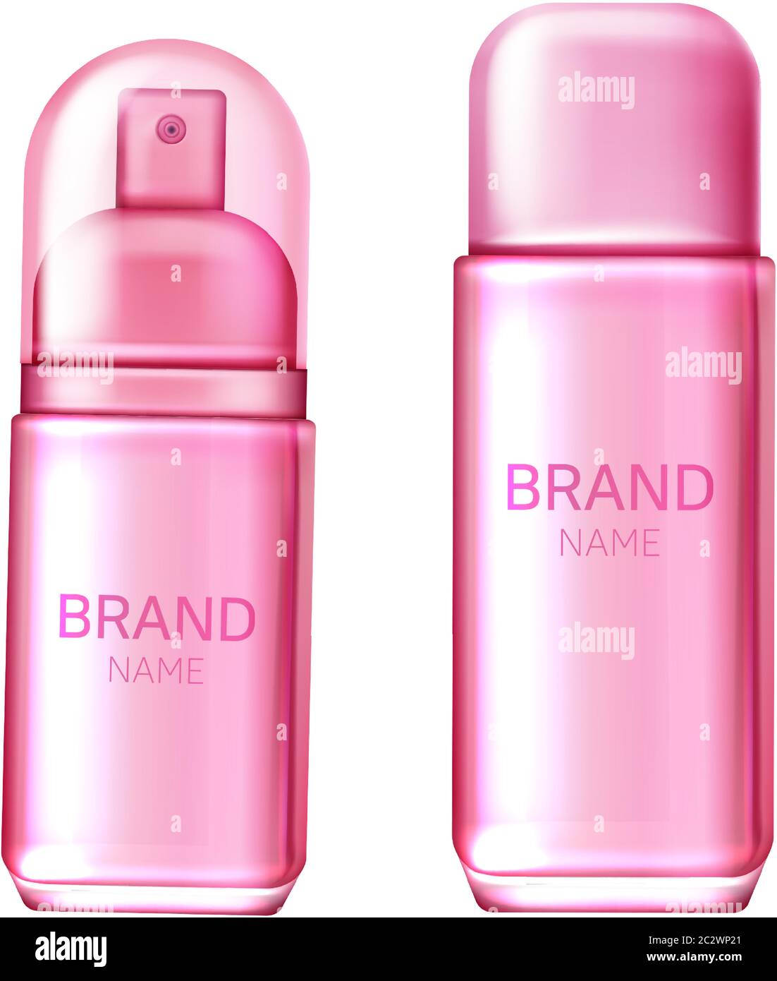 Spray deodorant in aluminum aerosol can vector realistic cosmetic