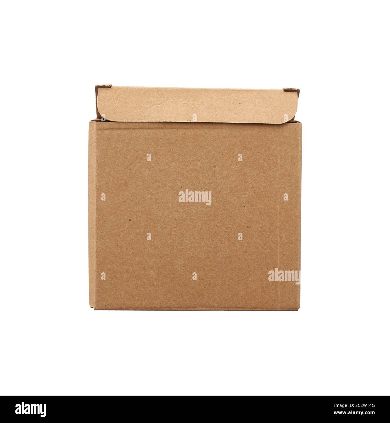 Square Container Brown brown square cardboard box for transporting goods isolated on white ...