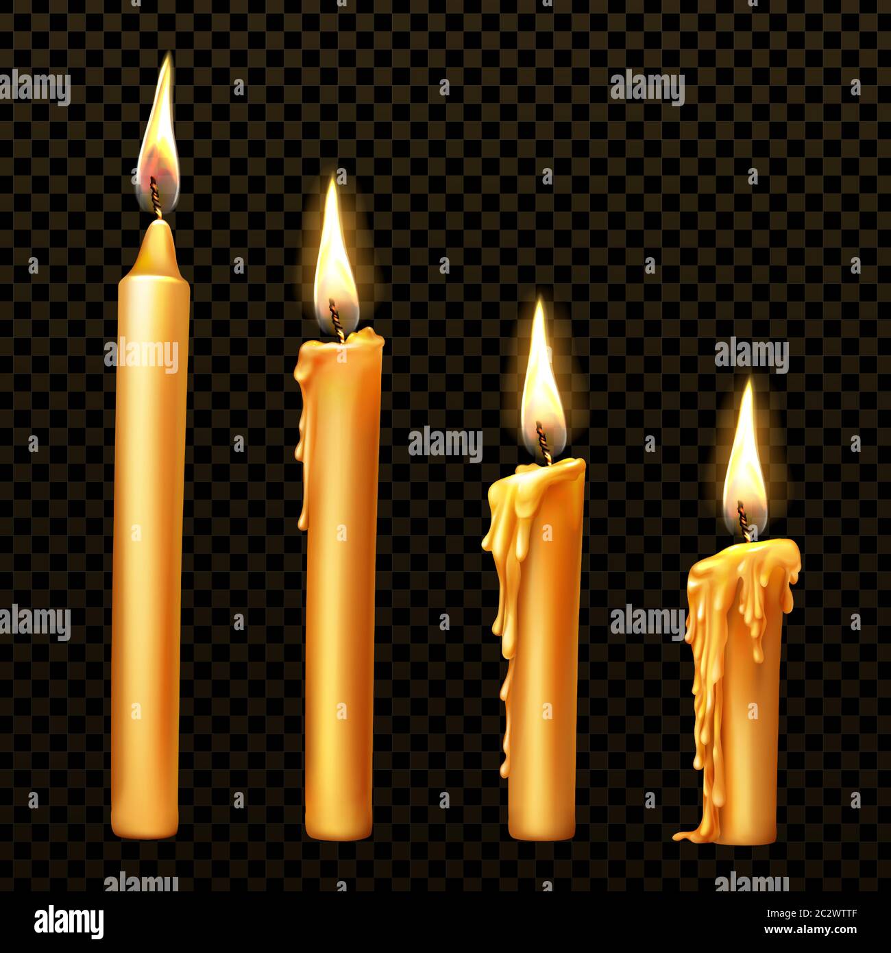 Christmas candles arrangement Stock Vector Images Alamy