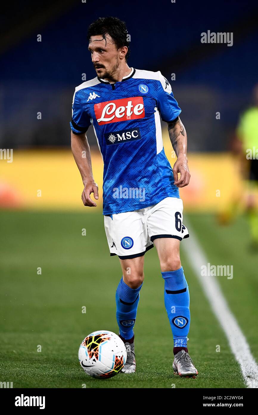Rome Italy 17 June 2020 Mario Rui Of Ssc Napoli In Action During The Coppa Italia Final Football Match Between Ssc Napoli And Juventus Fc Ssc Napoli Won 4 2 Over Juventus