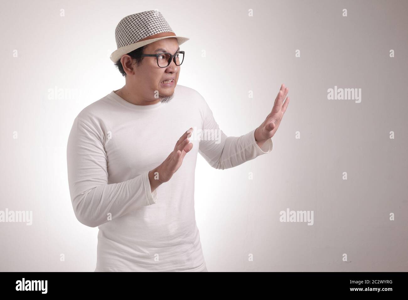 Young introvert stressed guy in hi-res stock photography and images - Alamy