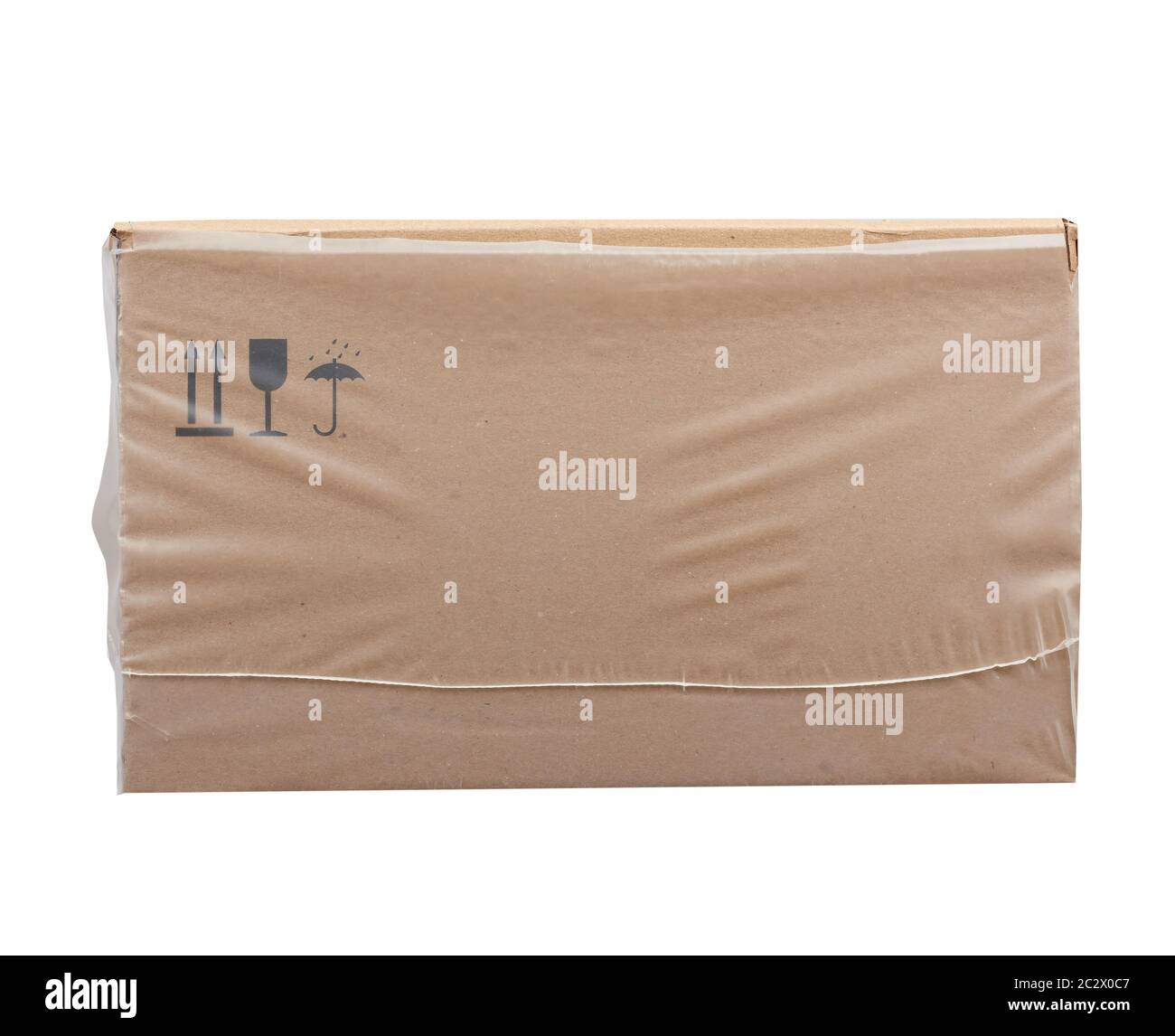 rectangular box wrapped in transparent polyethylene, box for ...