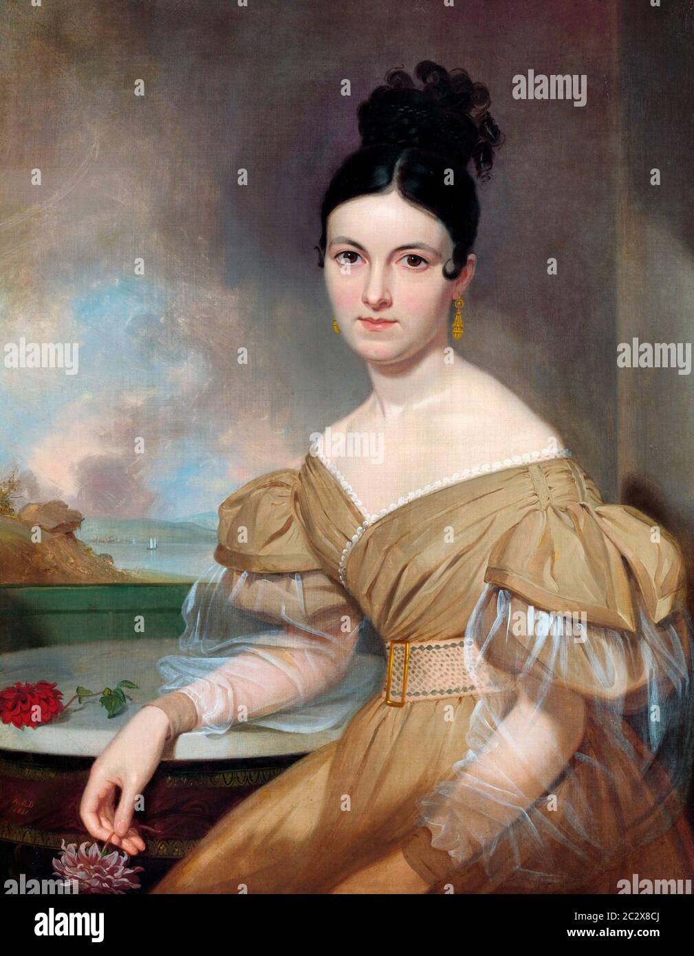 Portrait of Mrs. Winfield Scott - Asher Brown Durand, 1831 Stock Photo