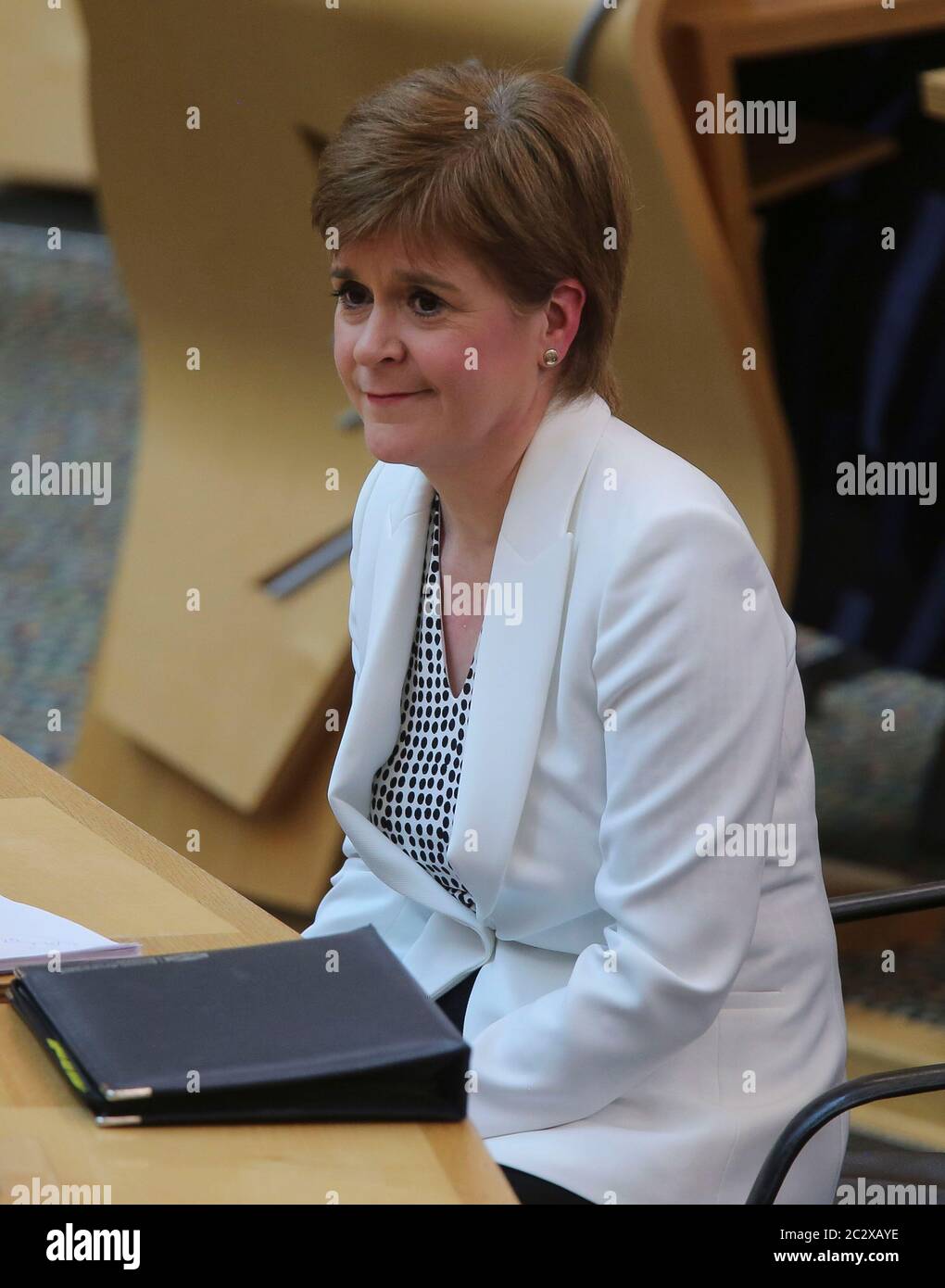 After Delivering A Statement On Covid 19 Hi res Stock Photography And 