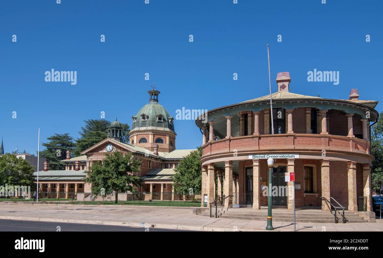 Mitchell Consevatorium and Court House Bathurst NSW Australia Stock Photo