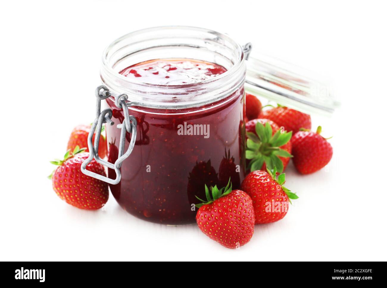 Strawberry fruit glass jam hi-res stock photography and images - Alamy