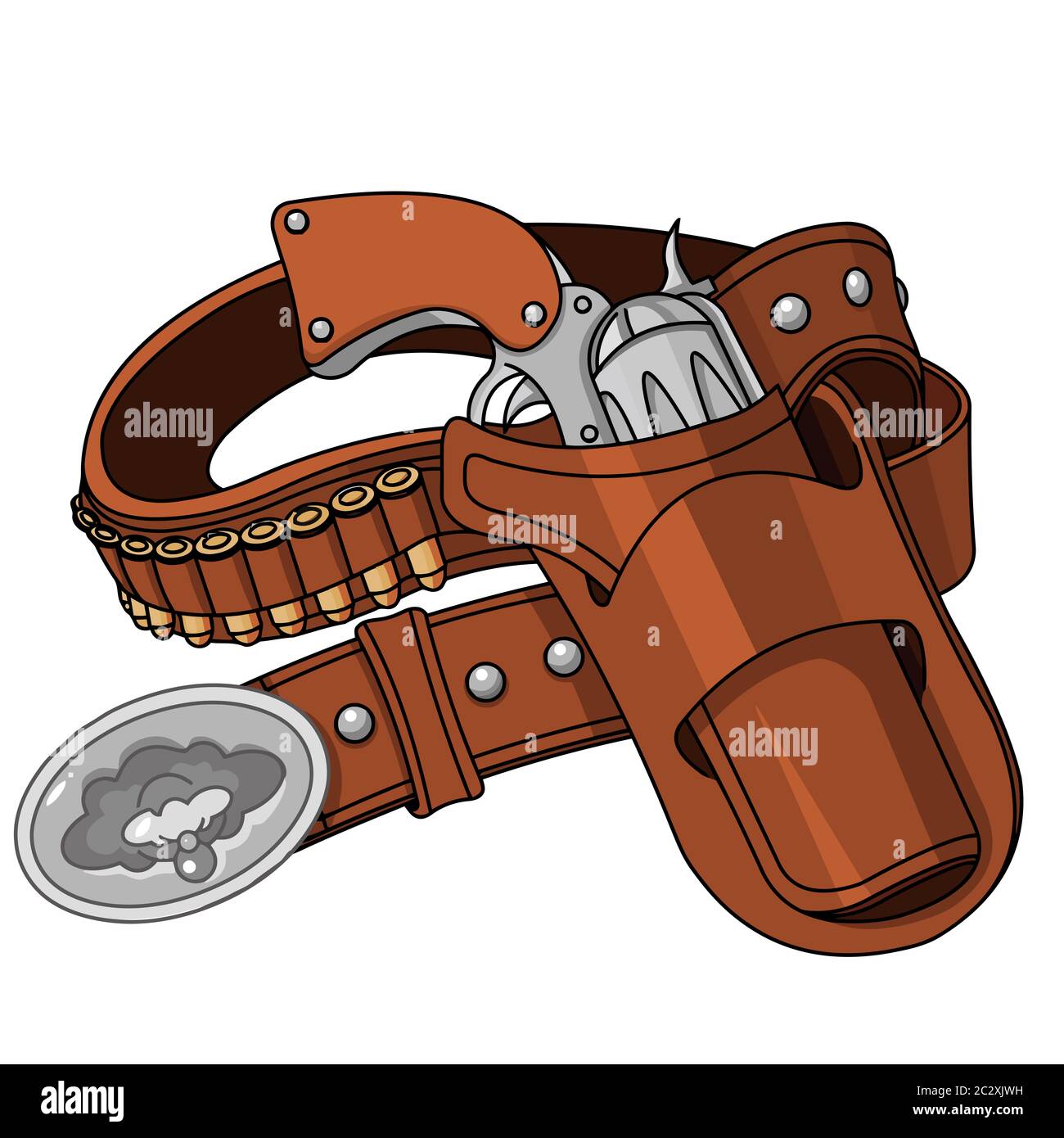 Cowboy bullet belt Cut Out Stock Images & Pictures Alamy
