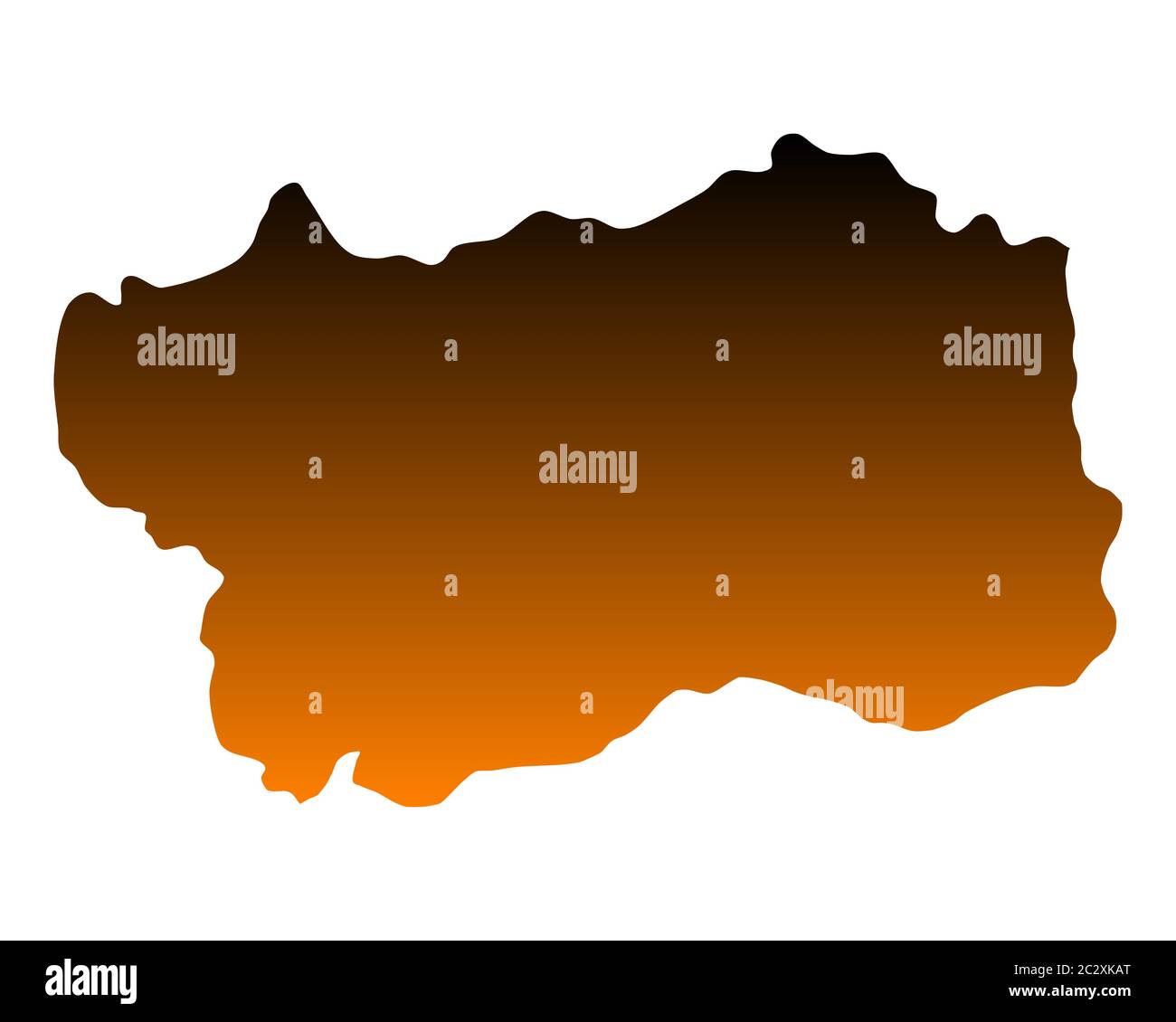 Map Of Aosta Valley 2C2XKAT 