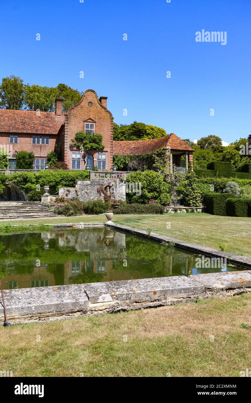 The stunning Port Lympne Mansion Hotel and landscaped terraced gardens