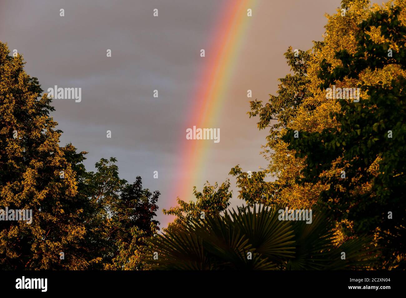 Photo of The Rainbow after the storm Stock Photo - Alamy