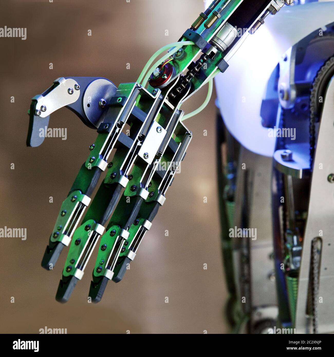 hand of the humanoid robot RoboThespian, Germany Stock Photo