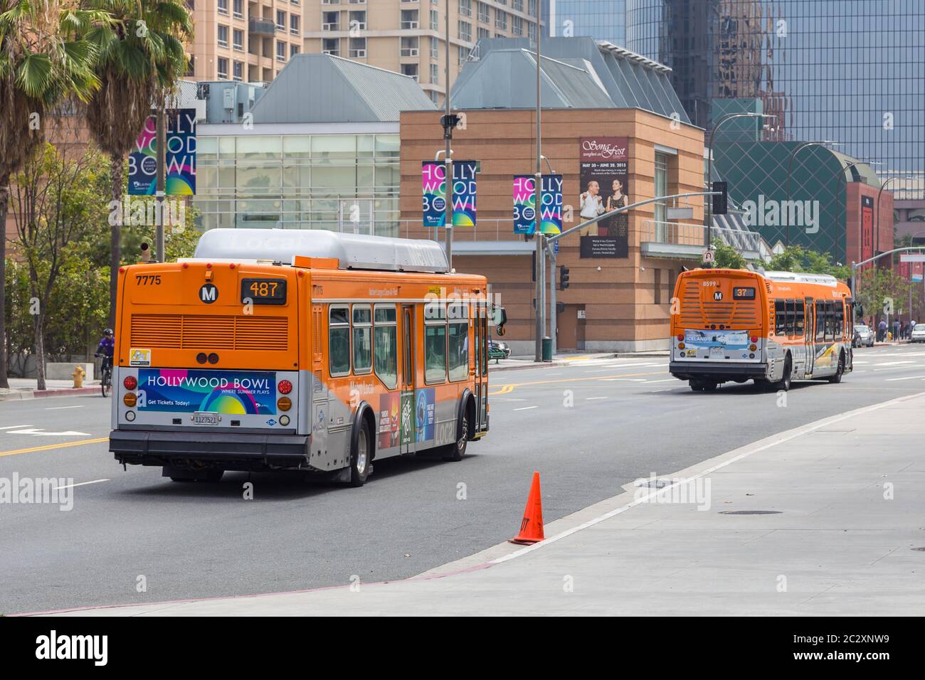 Los Angeles, California, USA- 11 June 2015: City bus on the streets of ...