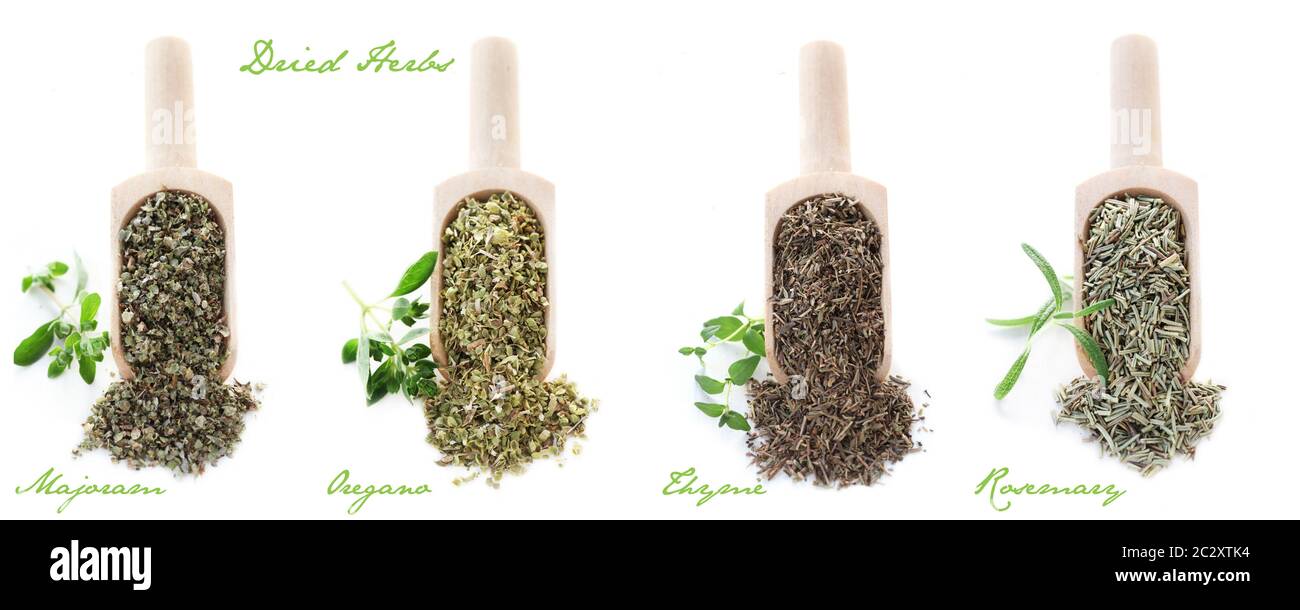 Dried Herbs Stock Photo