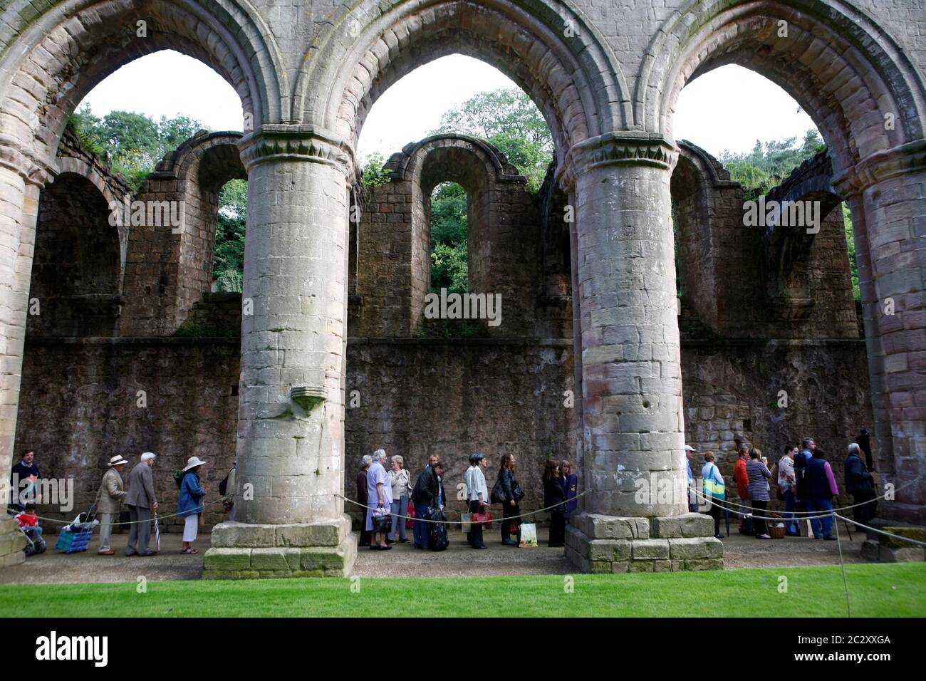 The Antiques Roadshow at Fountains Abbey and Studley Royal Park Stock