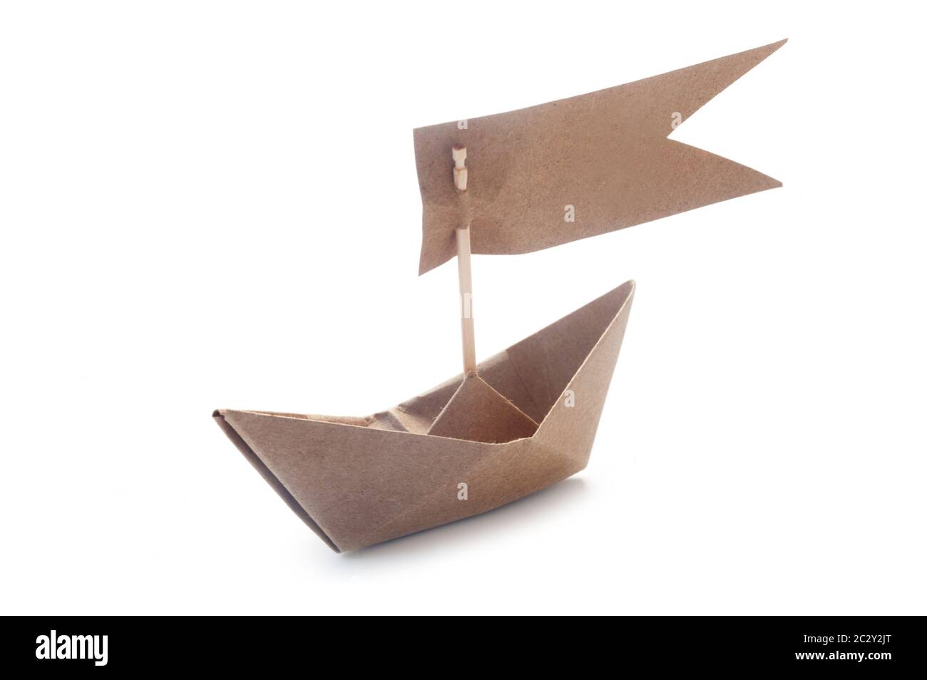 Paper Boat Stock Photo