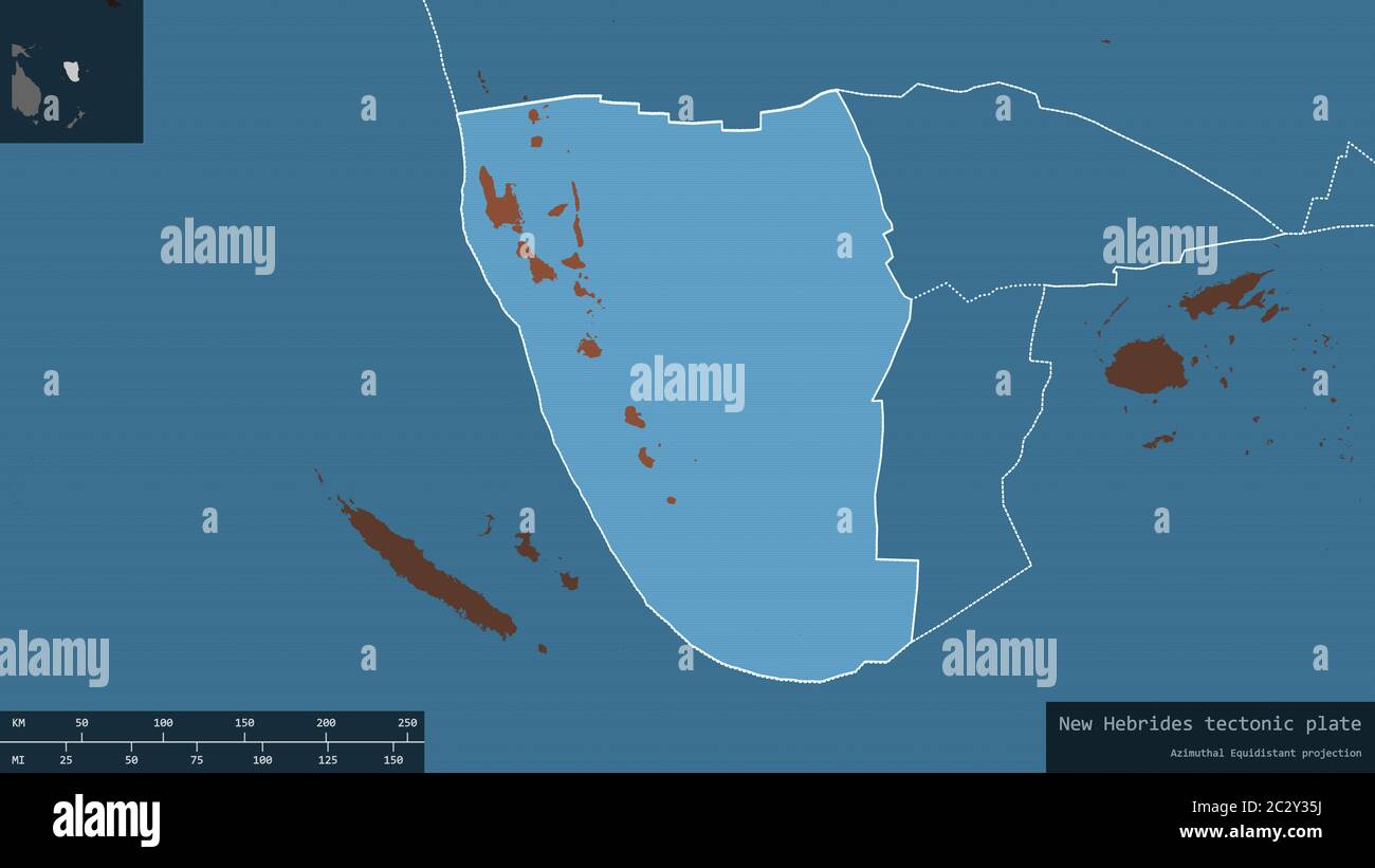 Map Of The New Hebrides High Resolution Stock Photography and Images