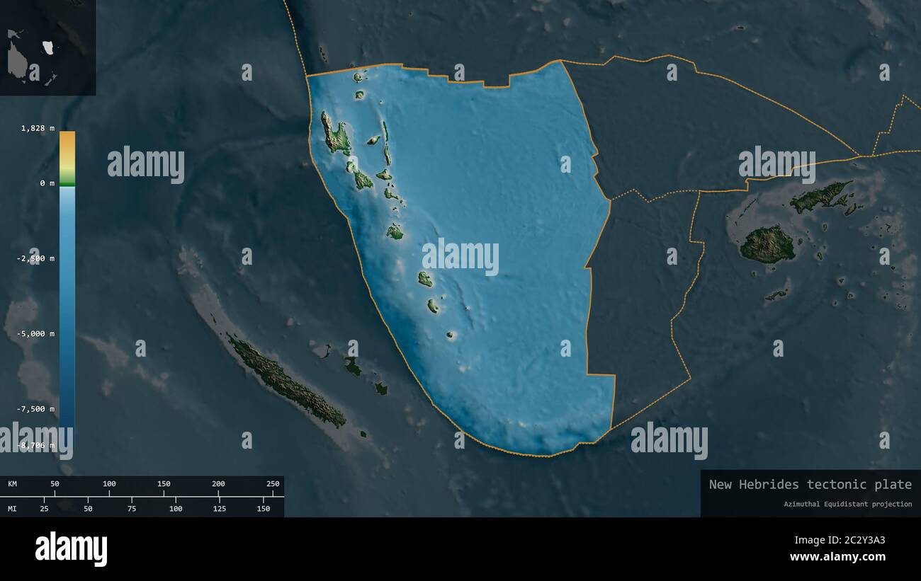 Map Of The New Hebrides High Resolution Stock Photography and Images