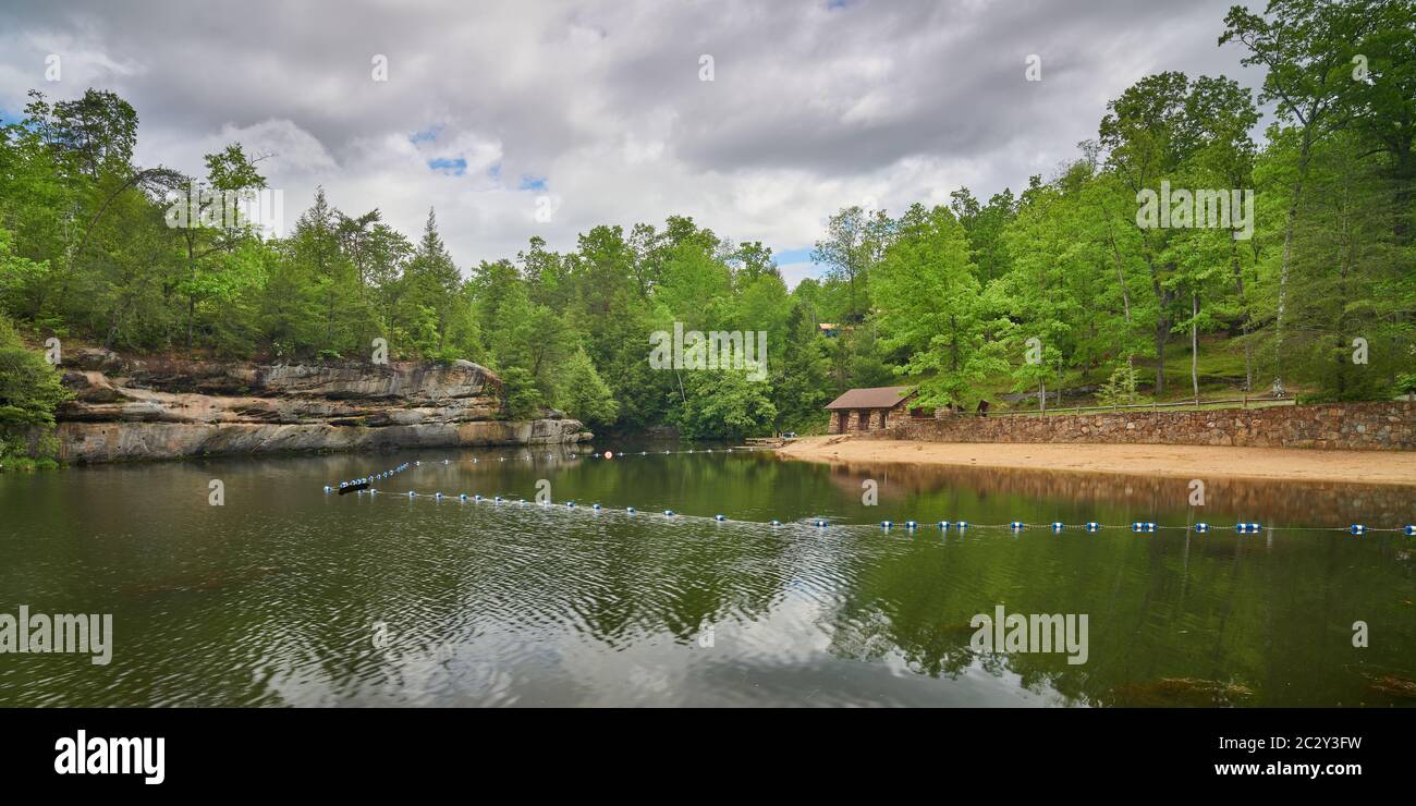 The beach at Pickett State Park, TN Stock Photo Alamy